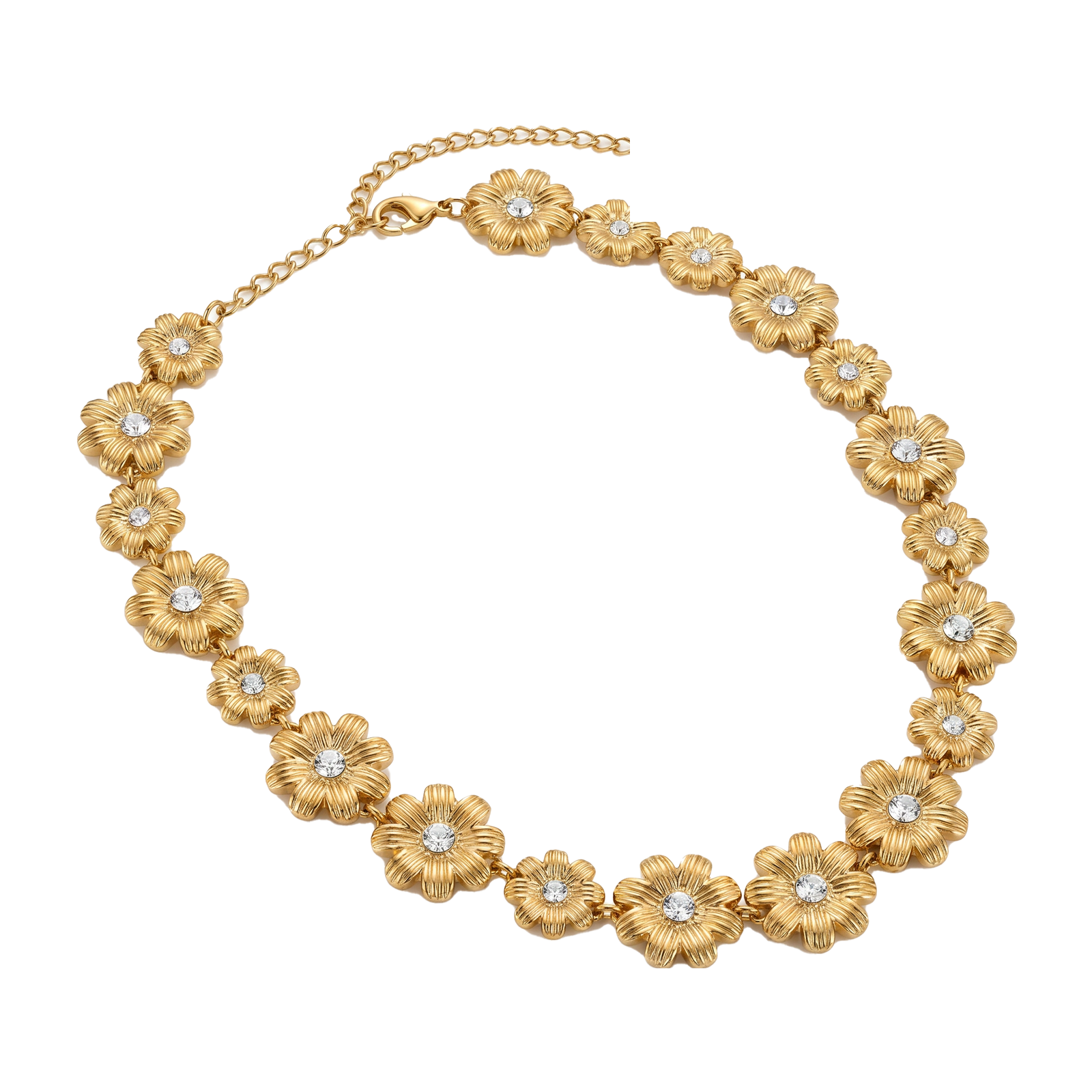 Daisy Garland Necklace — studio shot on light grey