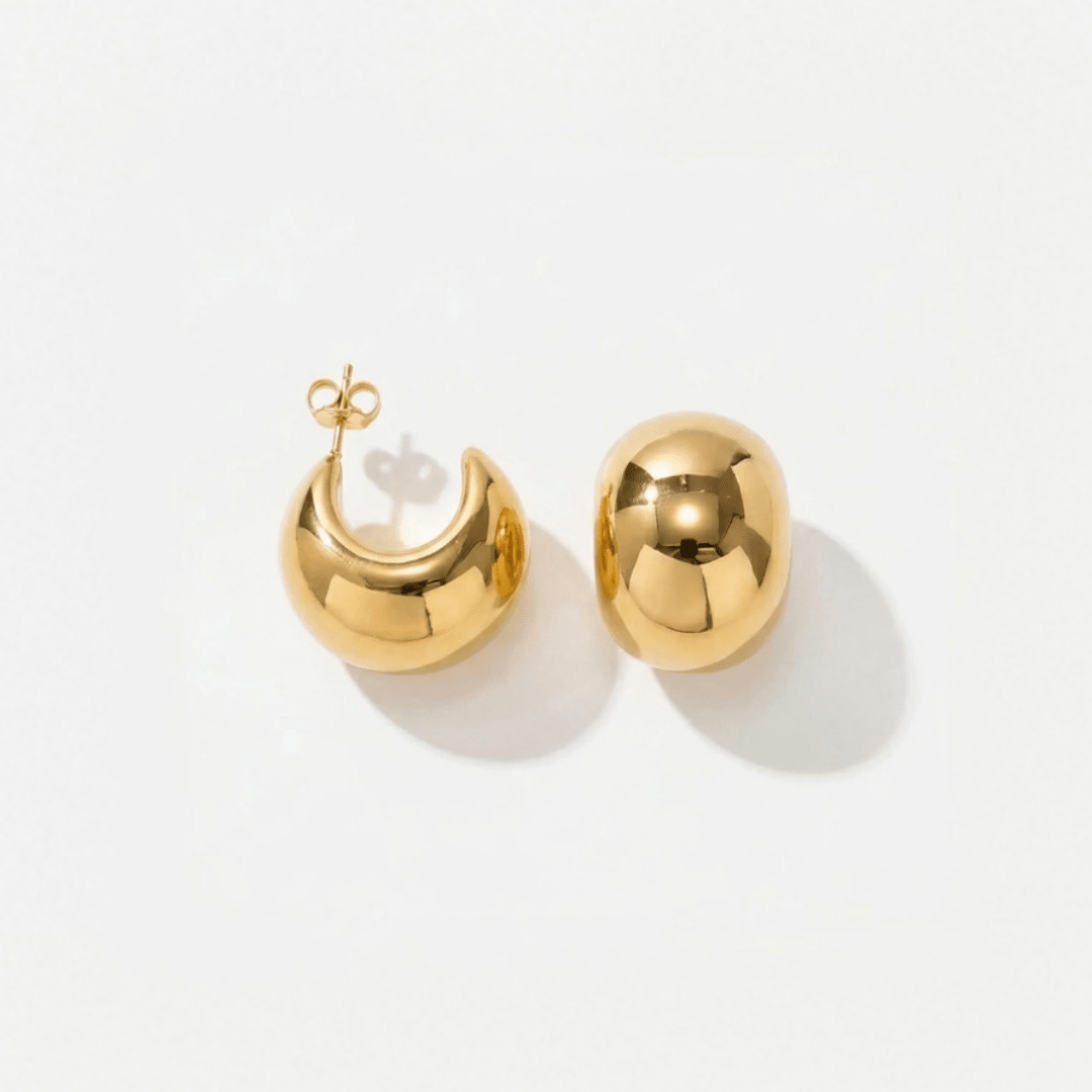 Mia Dome Earrings — detail