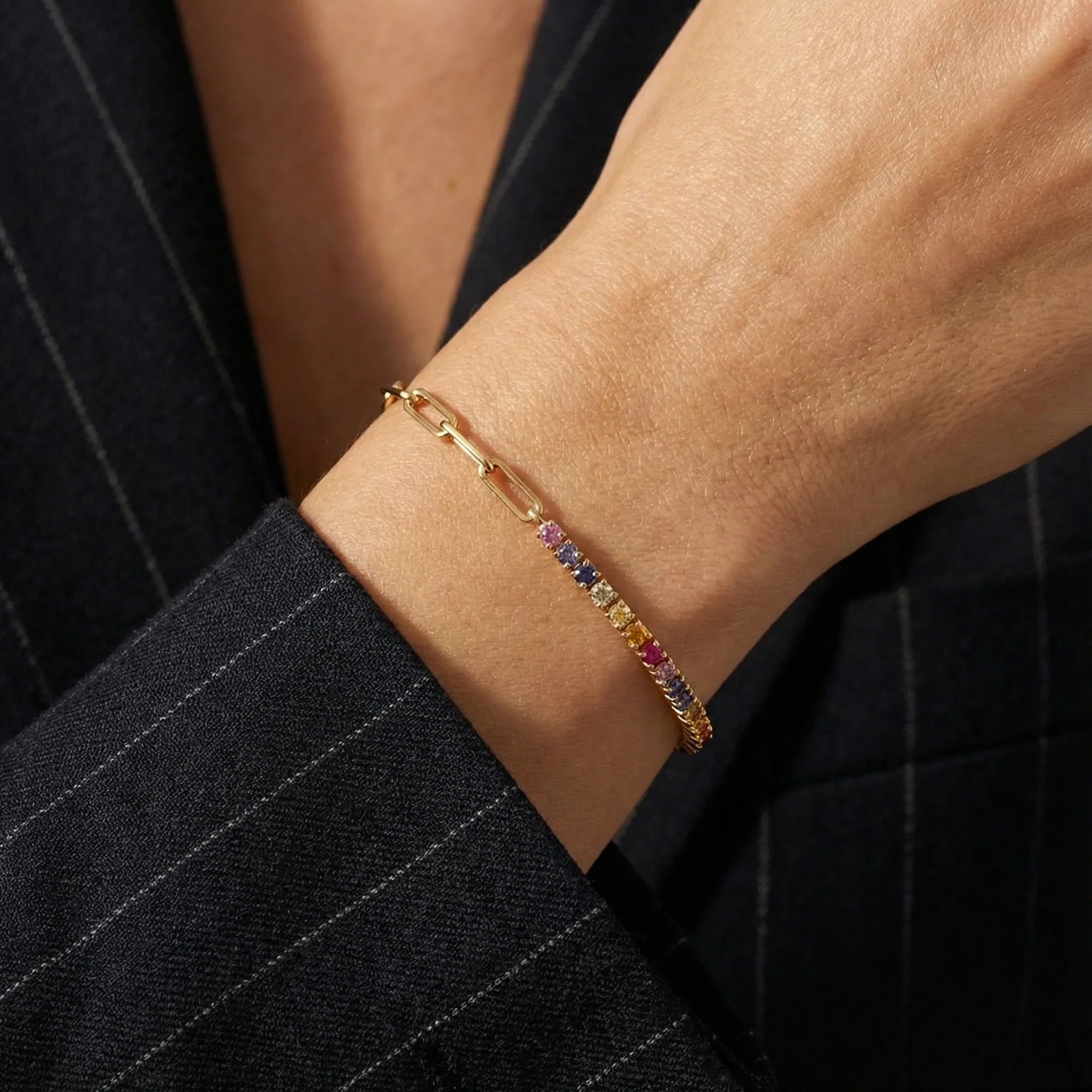 Angie Bracelet in Multicolor — worn