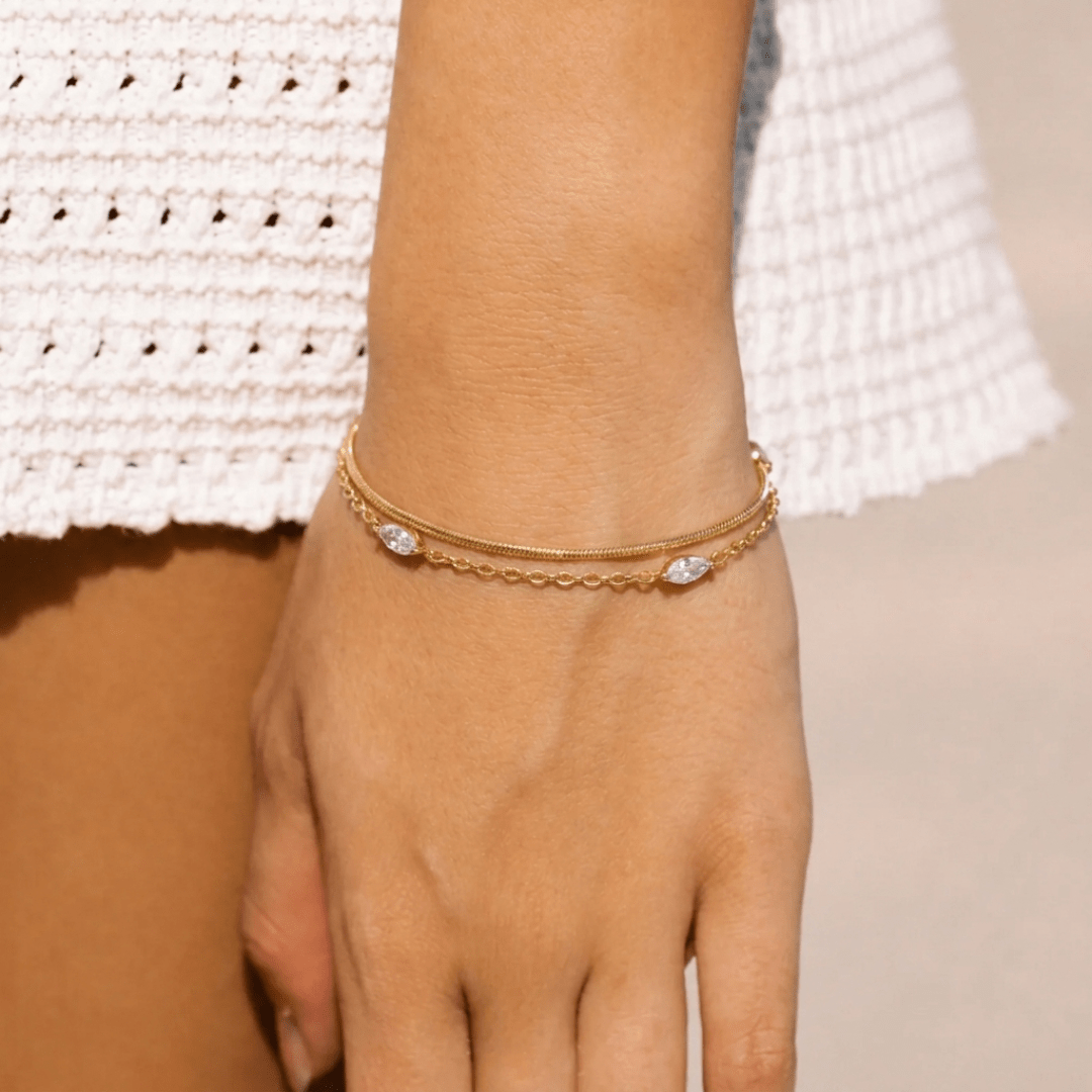 Sparkle Bracelet Set — worn