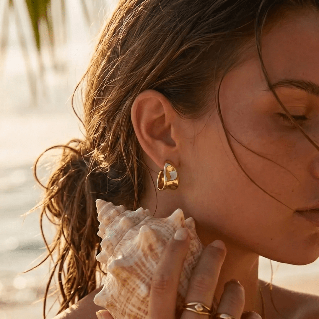 Dune Earrings — worn