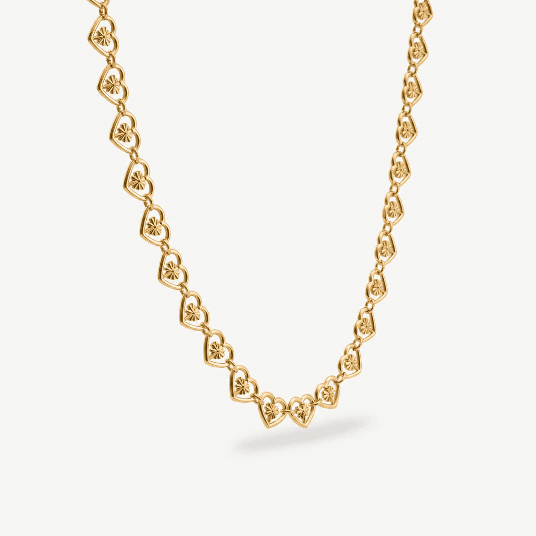 Heart Chain Choker — detail