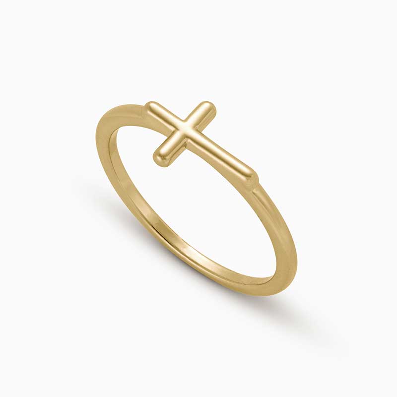 Sideways Cross Ring — detail