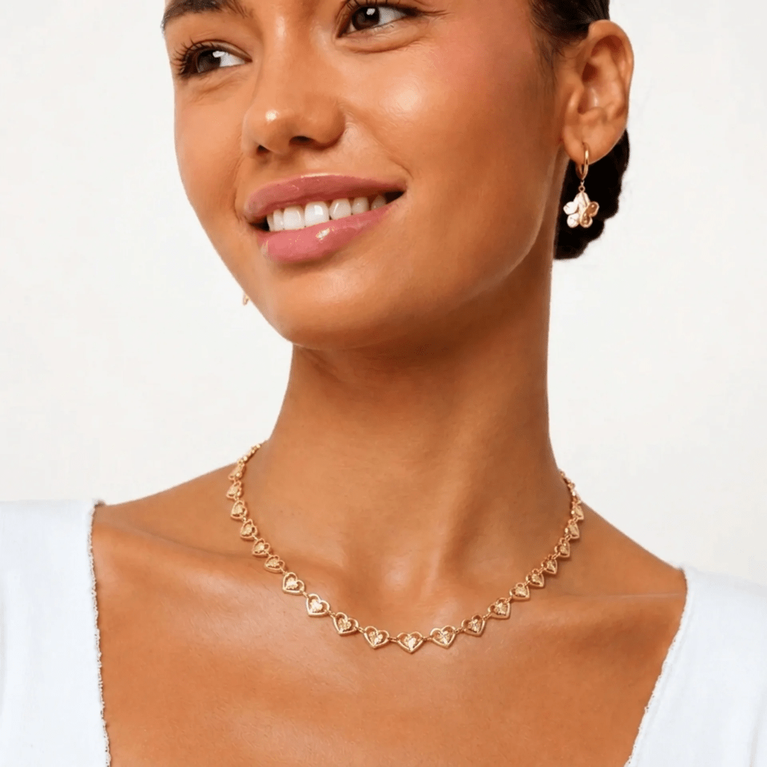 Heart Chain Choker — detail
