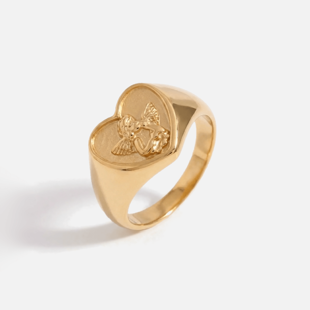 Cherub Signet Ring — detail