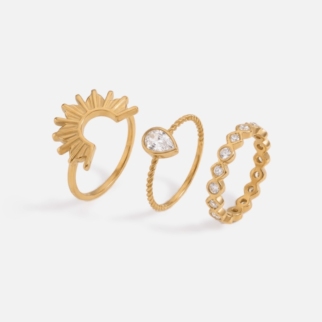Sunrise Ring Set — detail