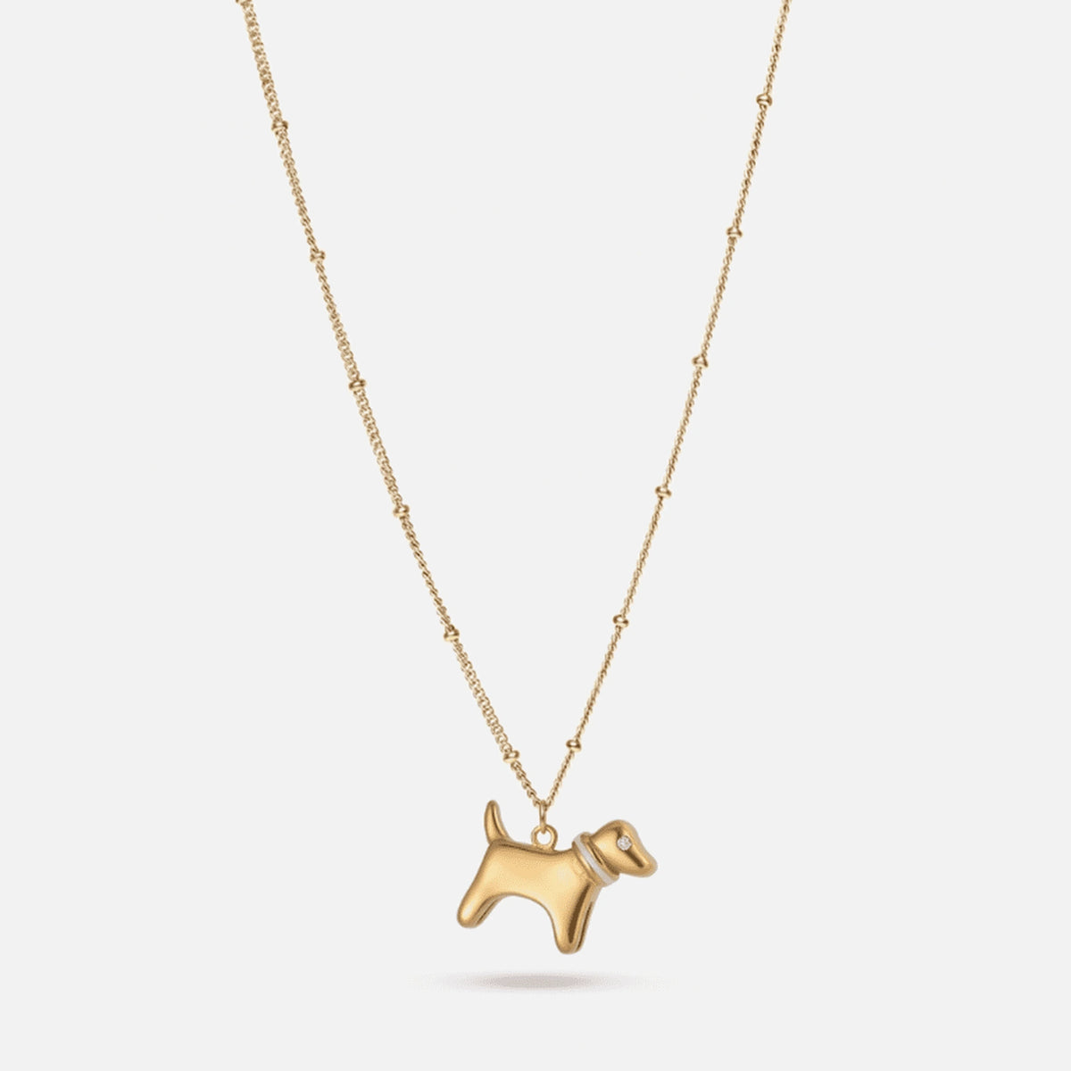 Puppy Necklace — studio shot