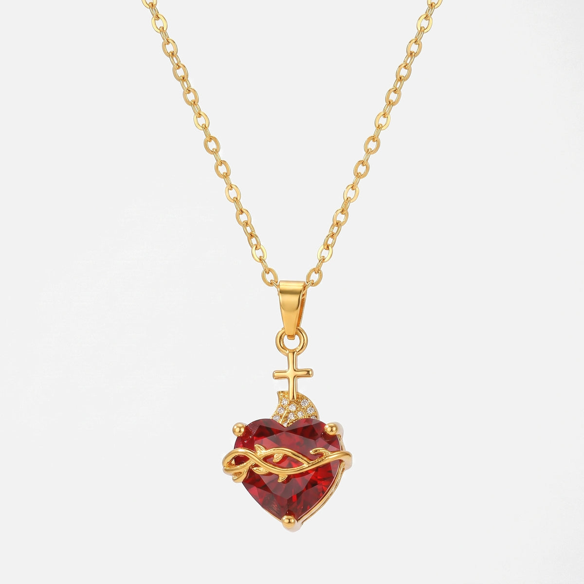 Sacred Heart Necklace — studio shot