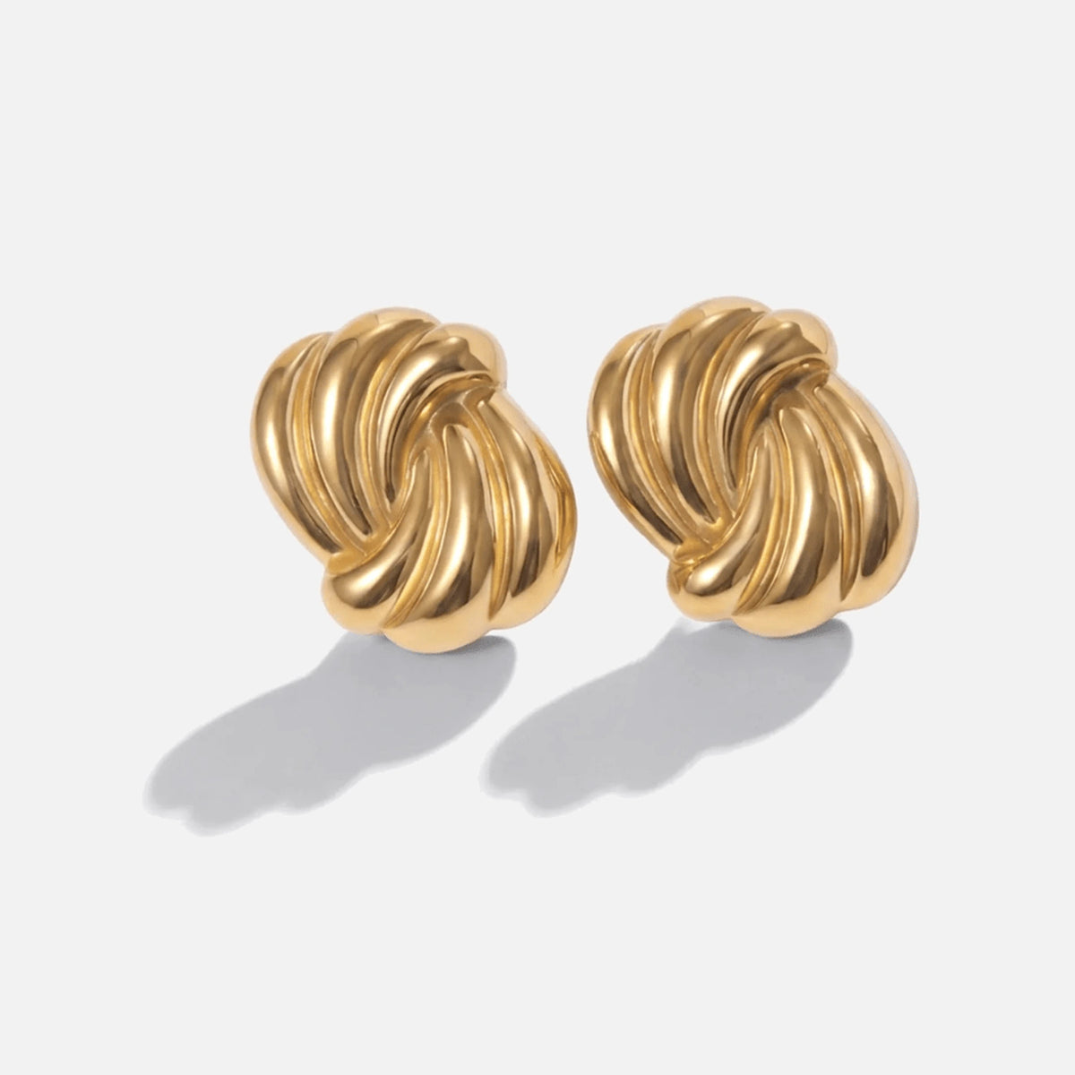Swirl Studs — studio shot