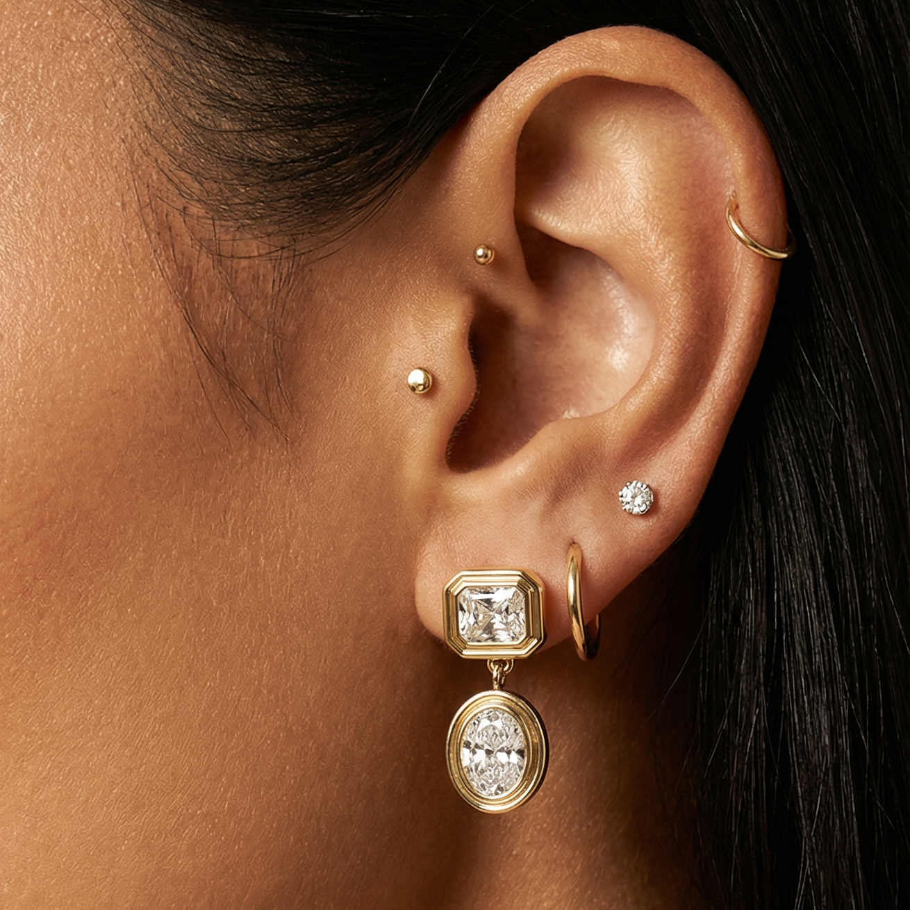 Simone Earrings — worn