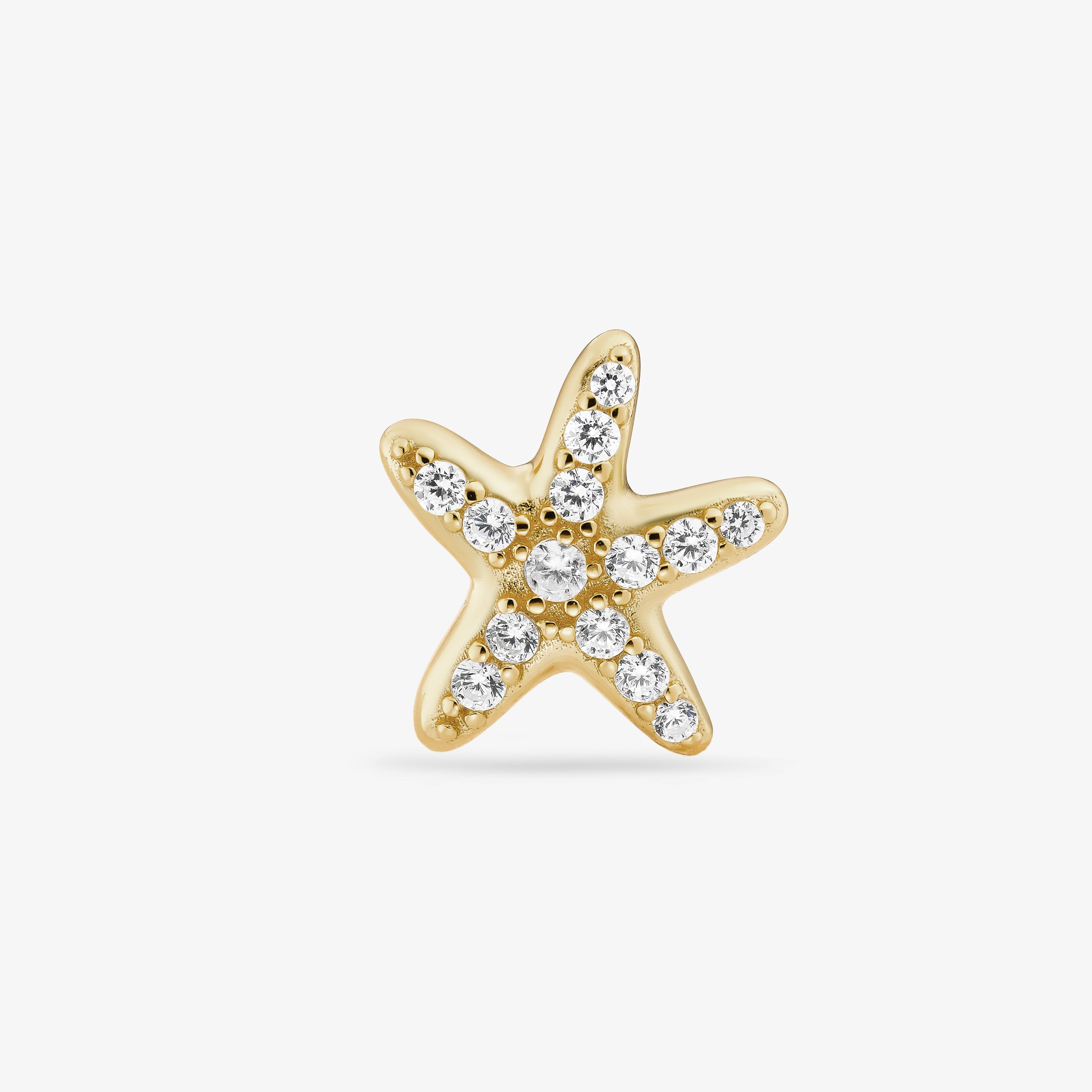 Marina Star Studs — studio shot on light grey
