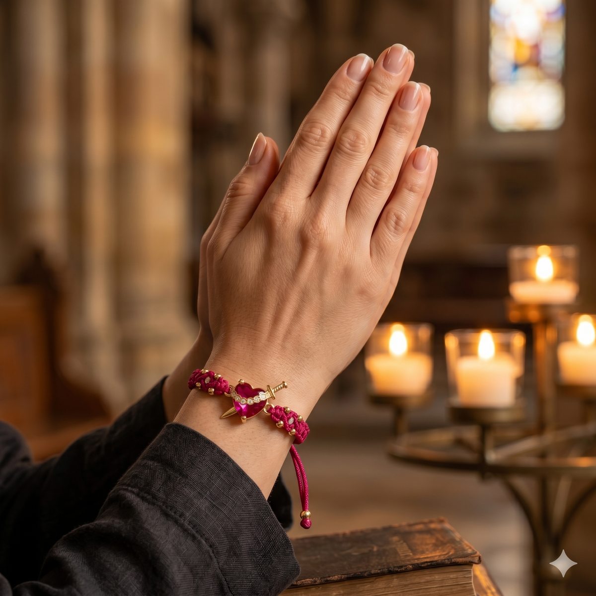 Heart of Mary Bracelet — worn