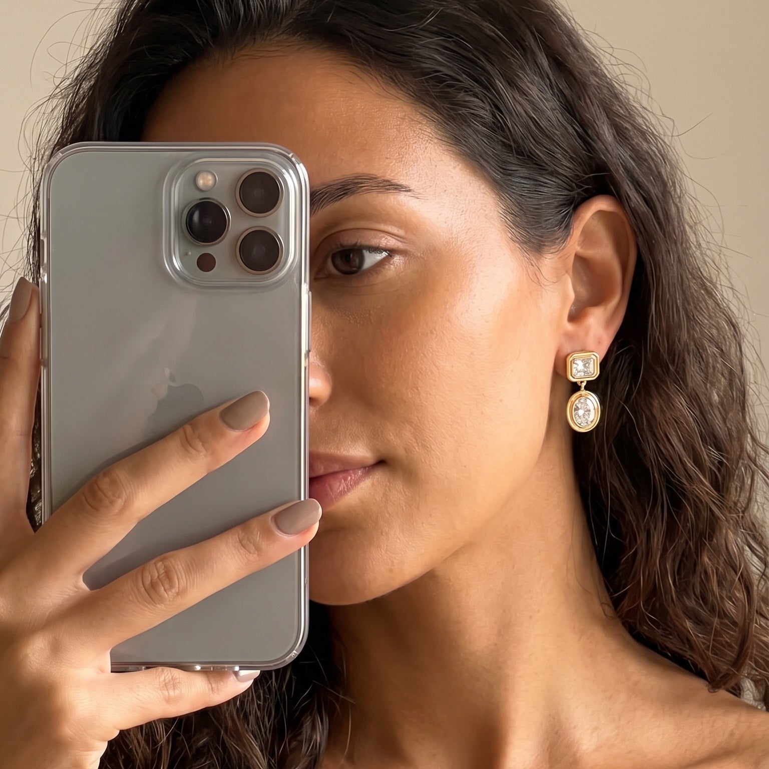 Simone Earrings — worn