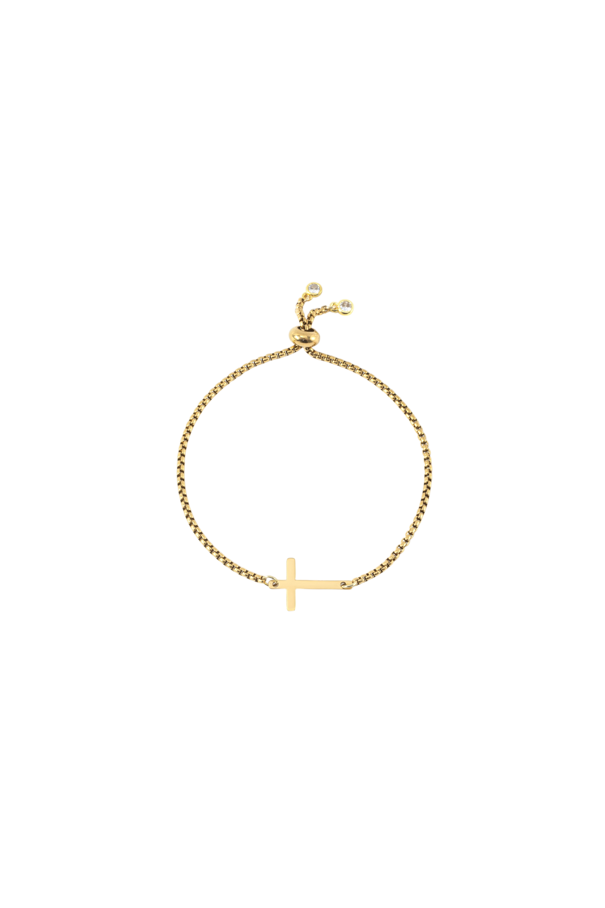 Sideways Cross Bracelet — detail
