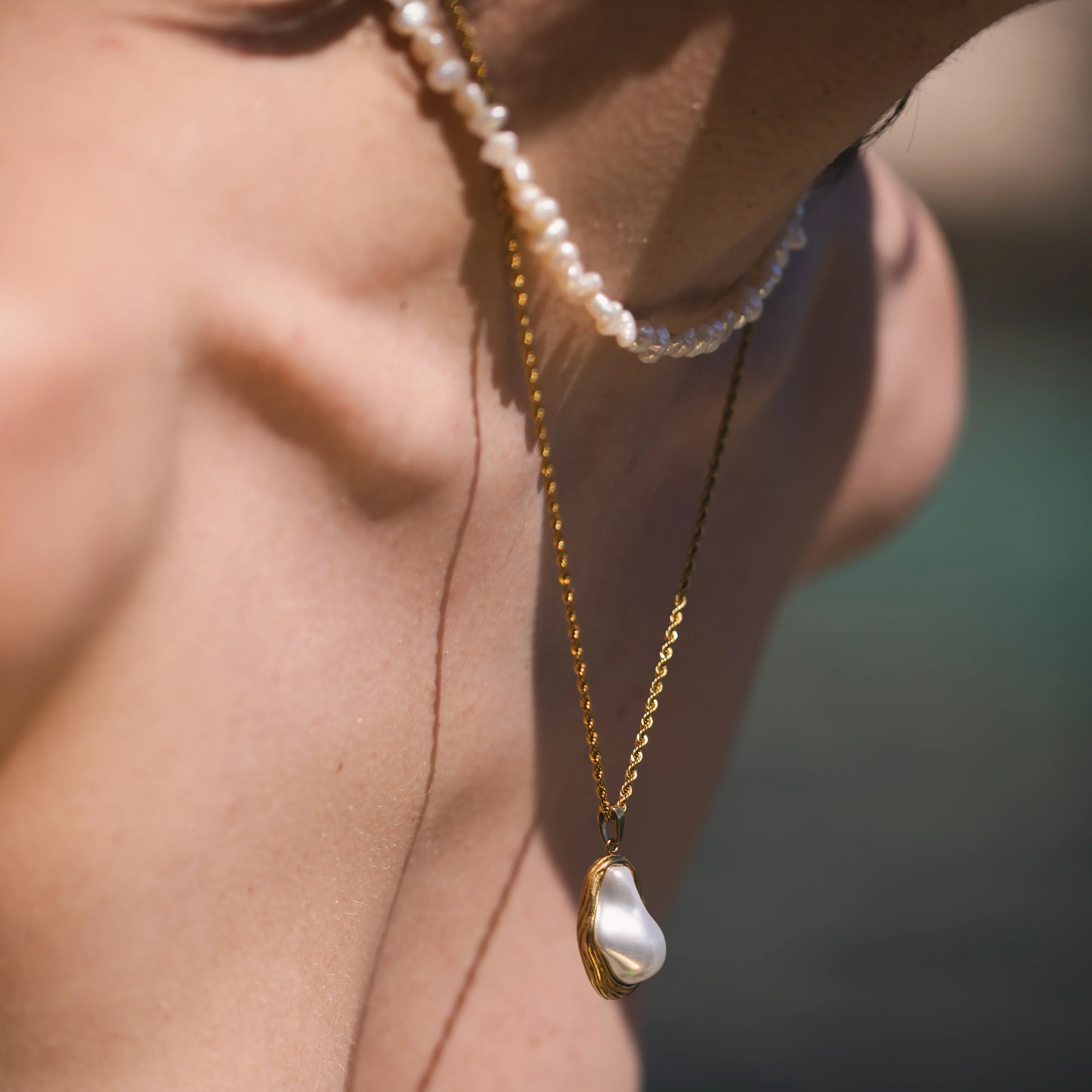 Luna Necklace — worn