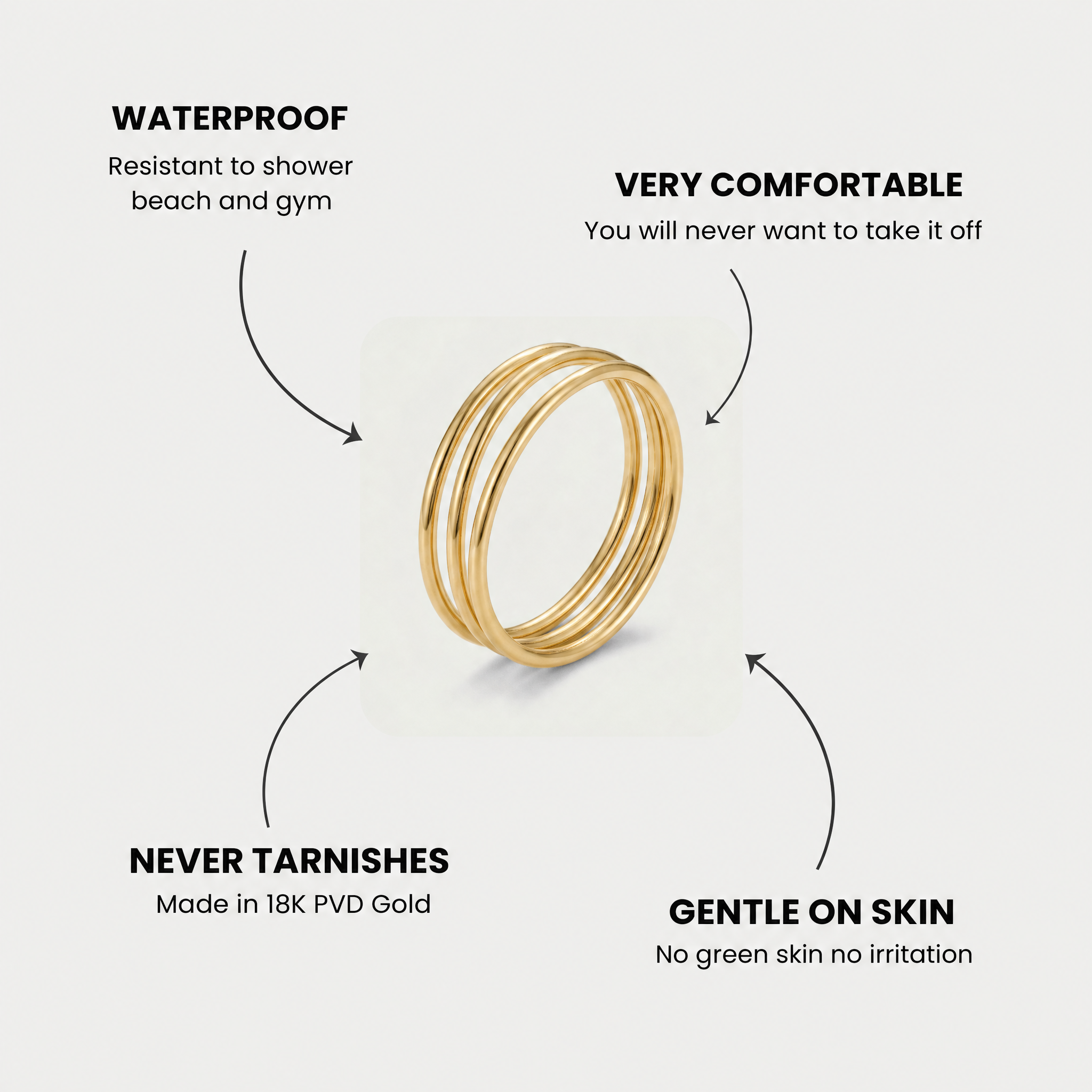 AylaGleam Loop Ring