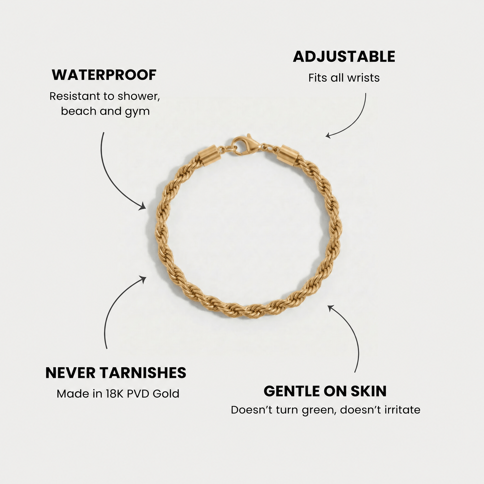 AylaGleam Cord Bracelet