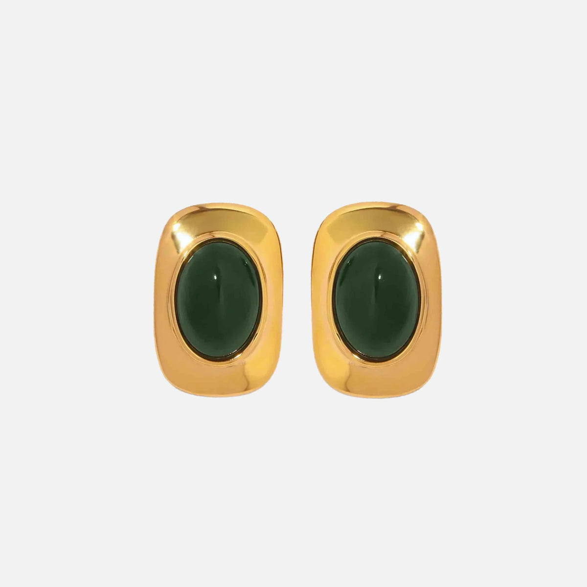 Jade Earrings — studio shot on light grey