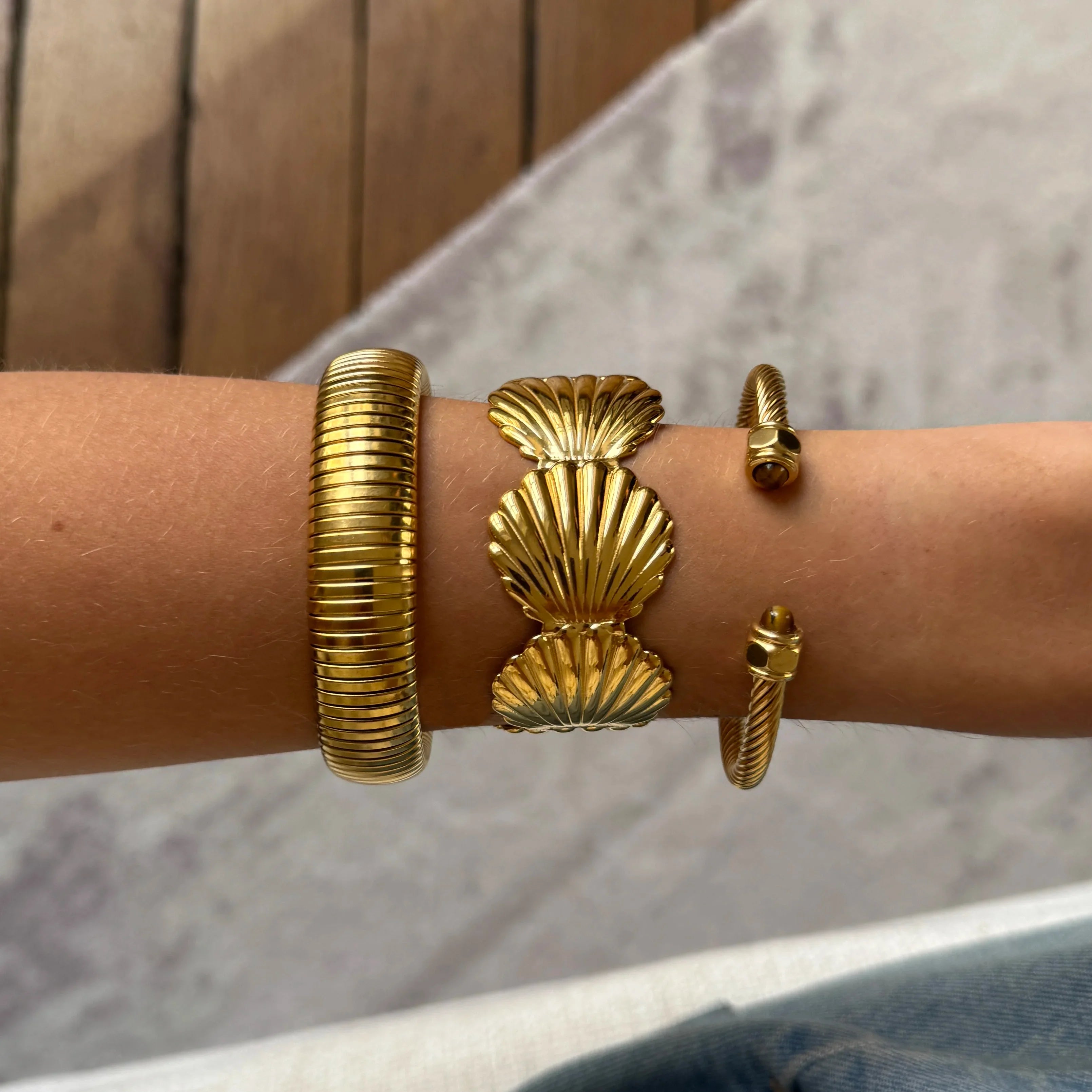 Seashell Cuff — worn