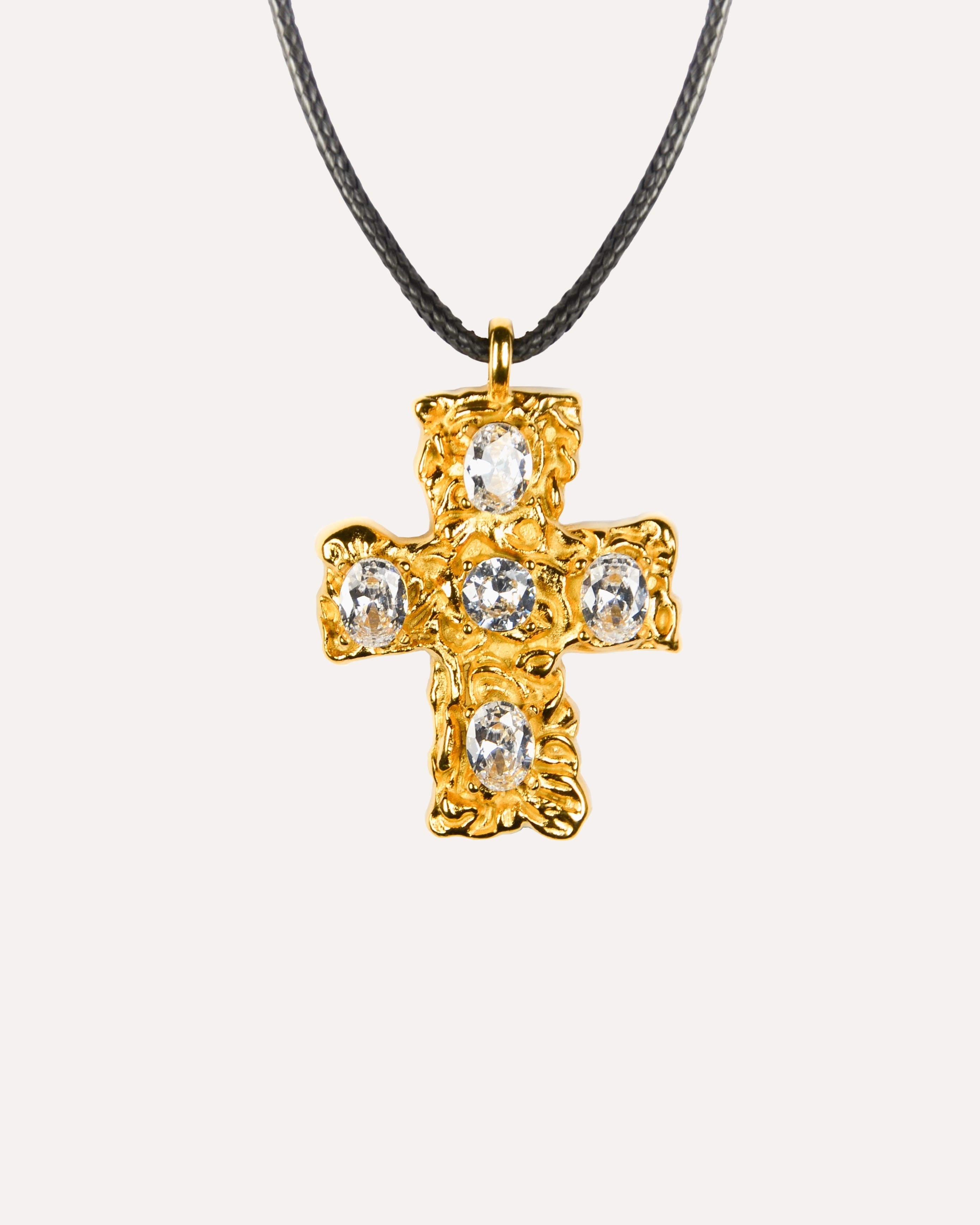 Precious Cross Necklace — detail