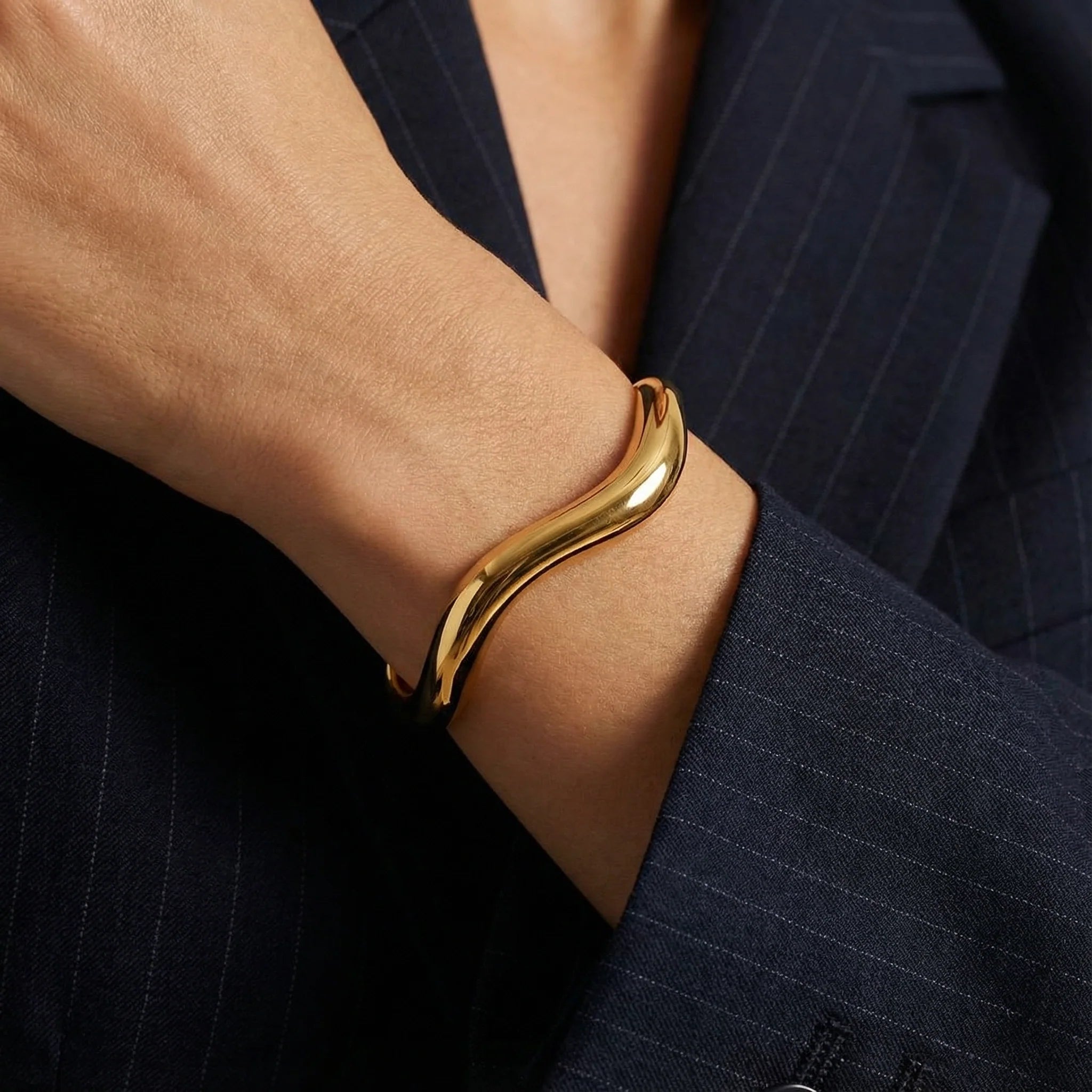 Luna Bangle — worn