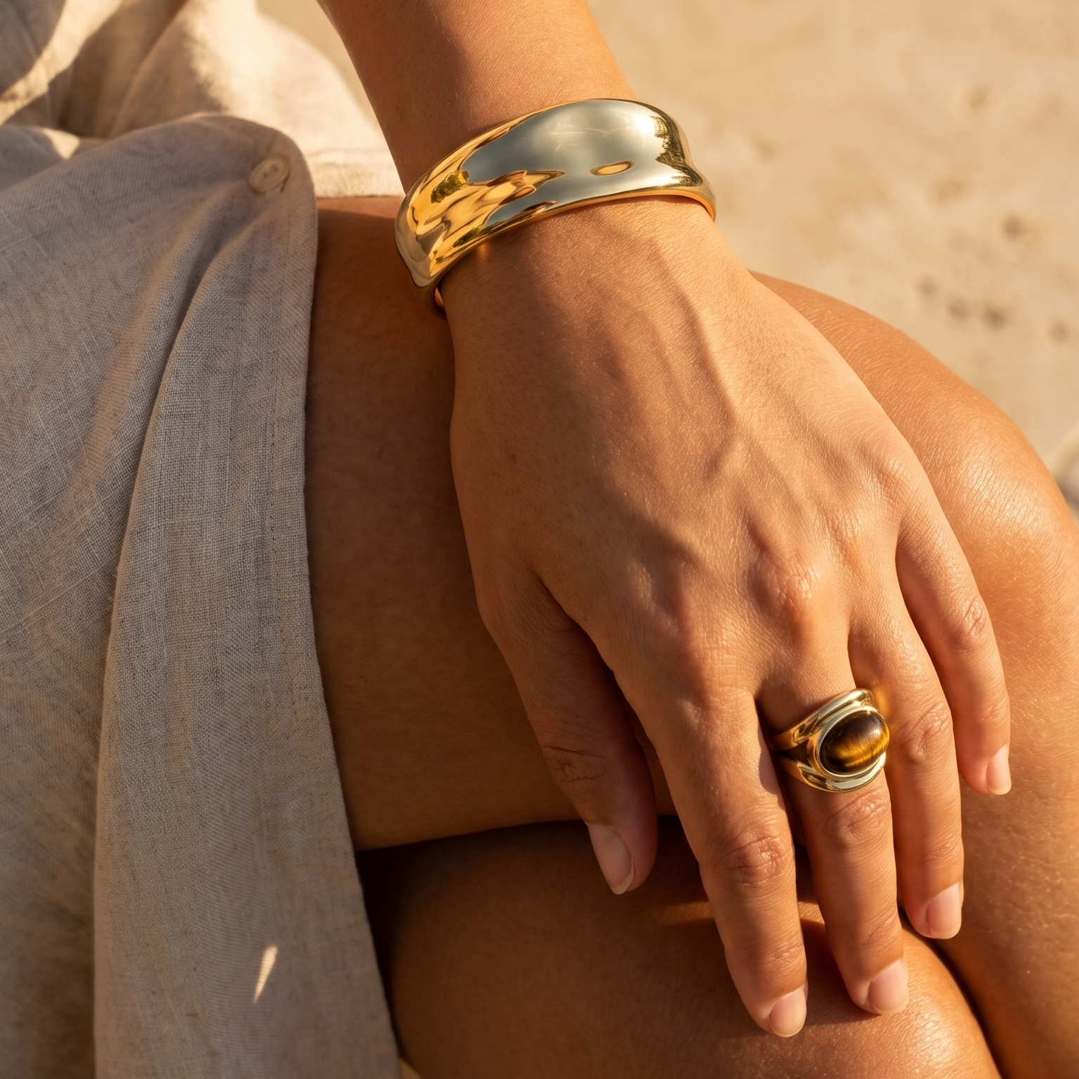 Espresso Ring — worn