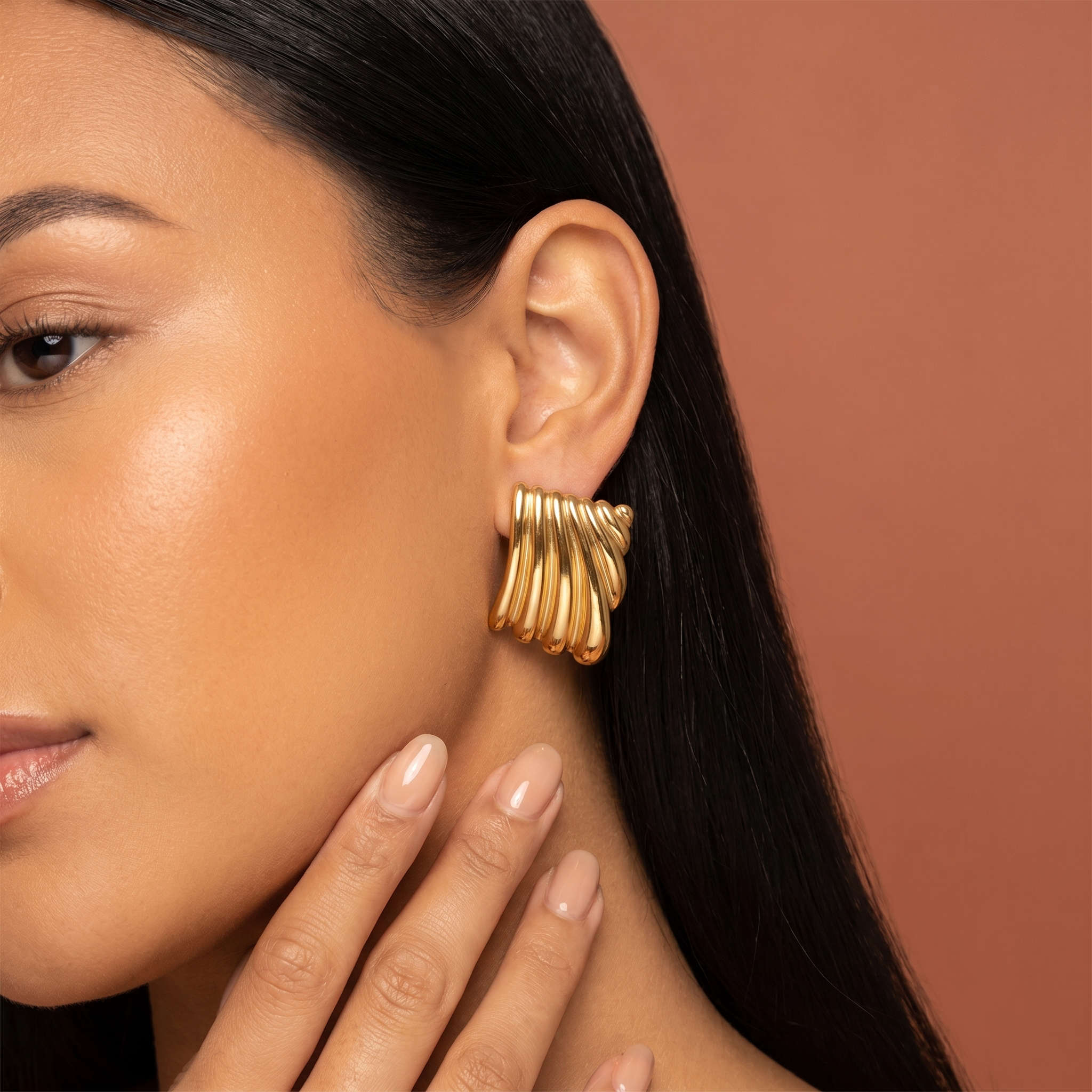 Allegra Earrings — worn