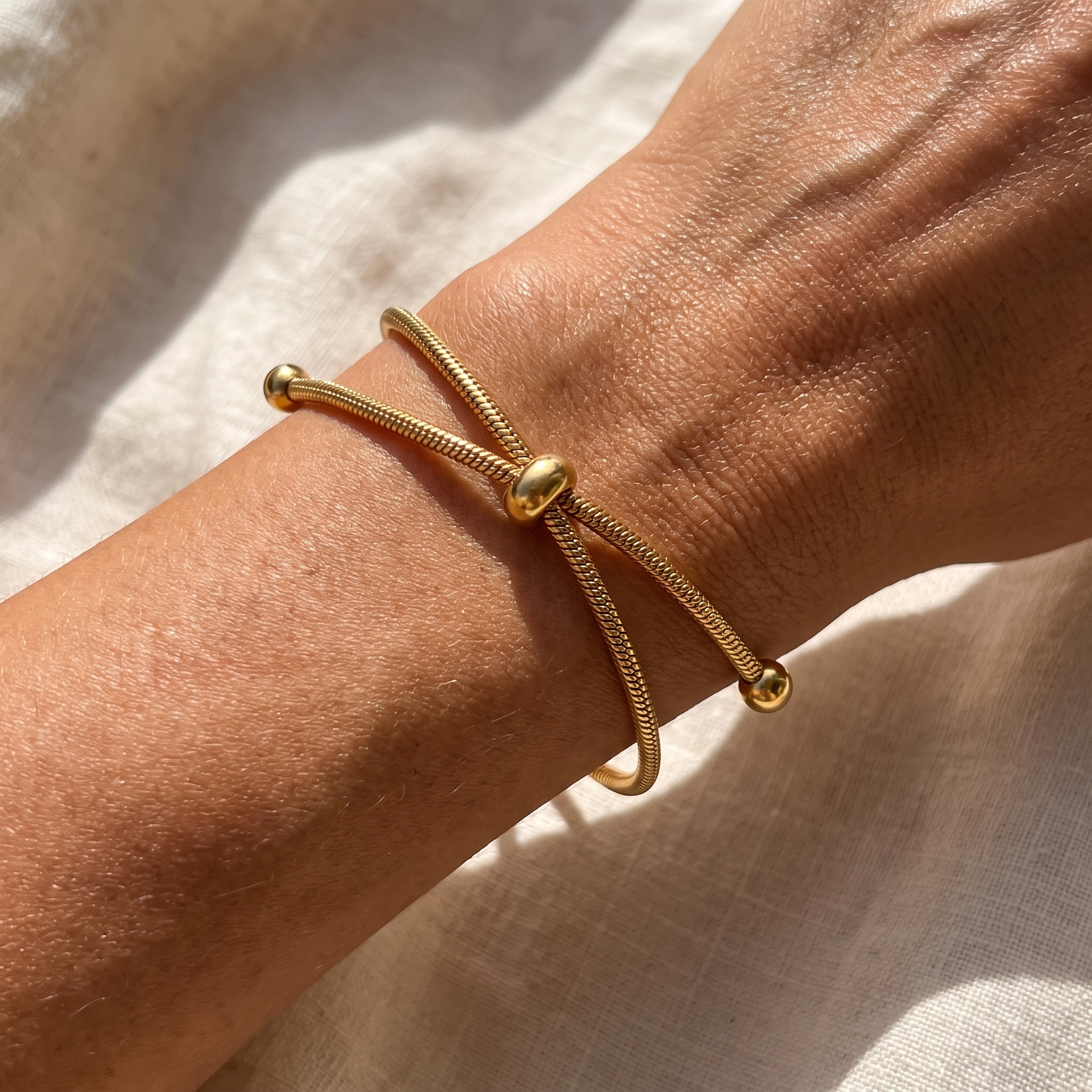Wave Bracelet — worn