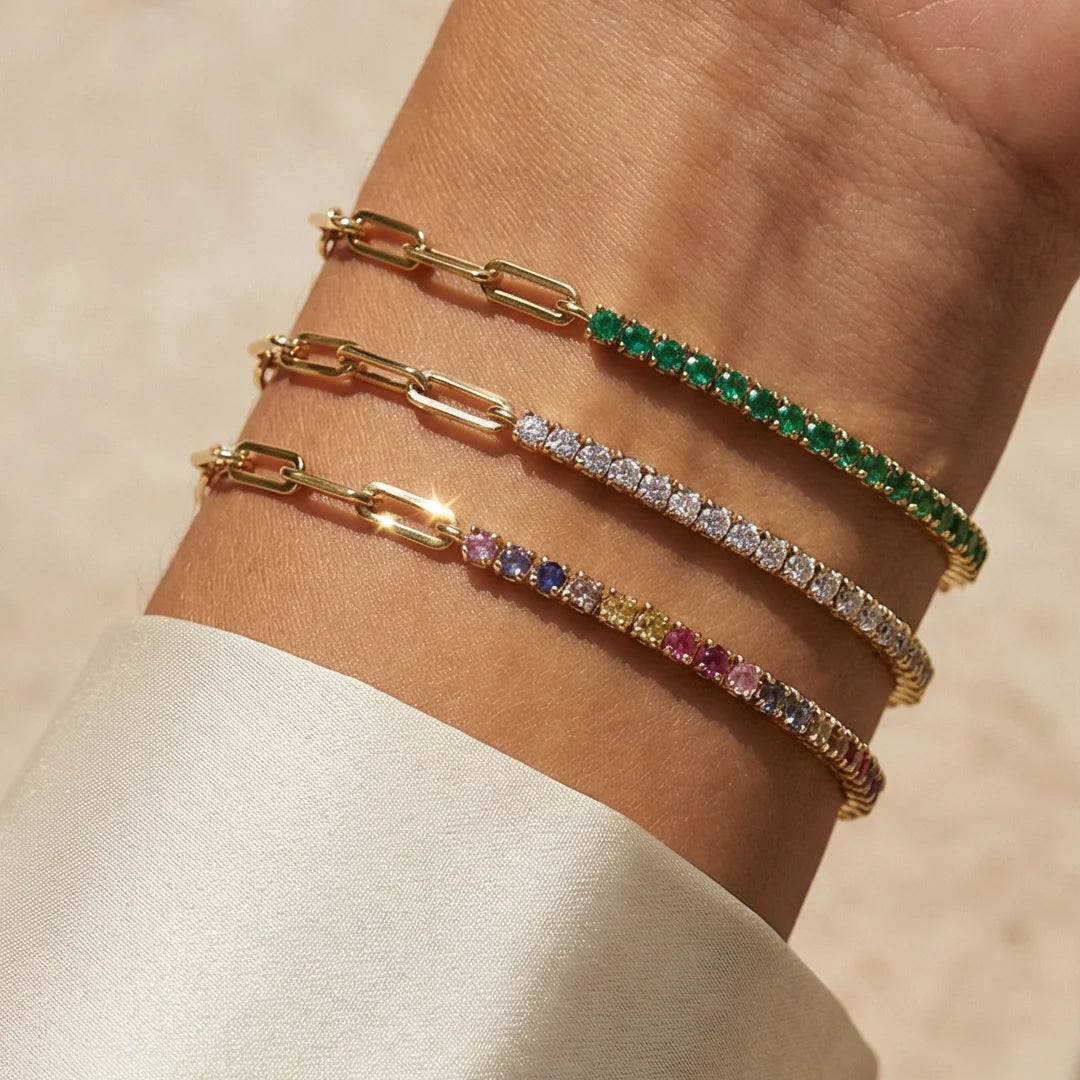 Angie Bracelet in Multicolor — worn