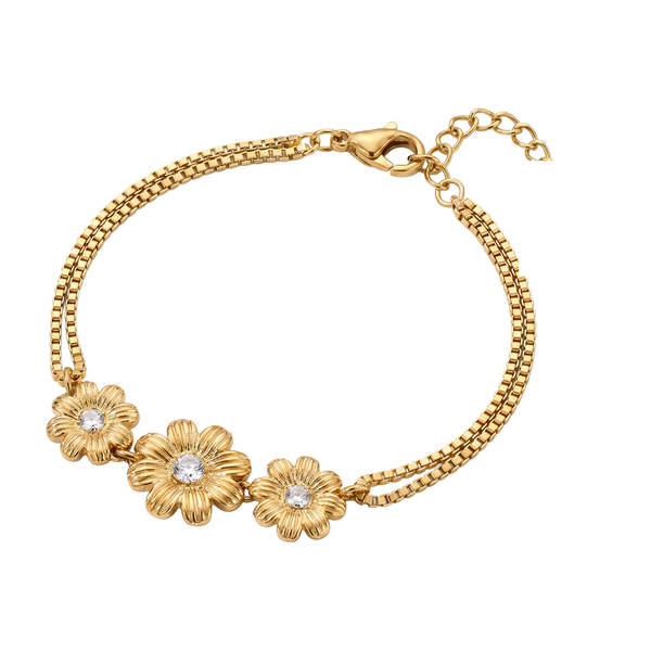 Trio Bloom Bracelet — studio shot on light grey