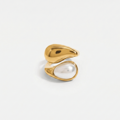 Drop and Pearl Ring