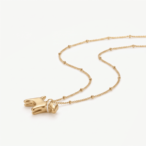 Puppy Necklace — detail