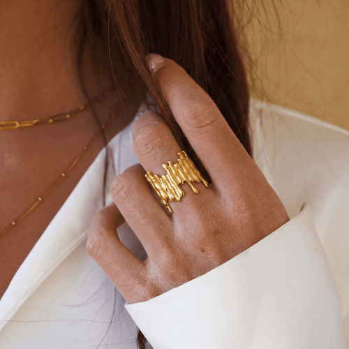 Coral Ring — worn