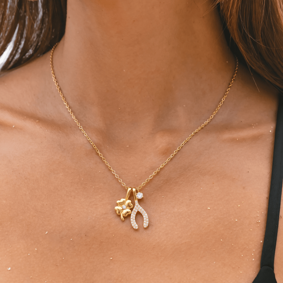 Lucky Charms Necklace — worn