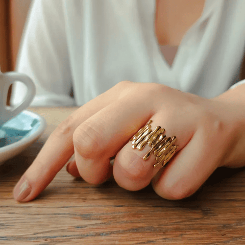 Coral Ring — worn