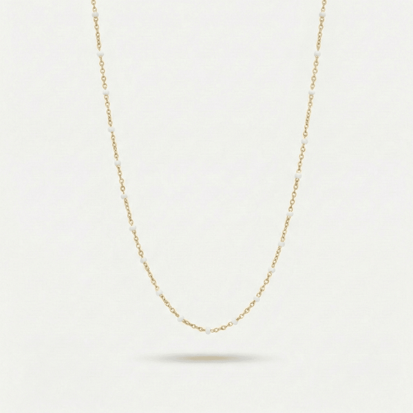White Beads Choker