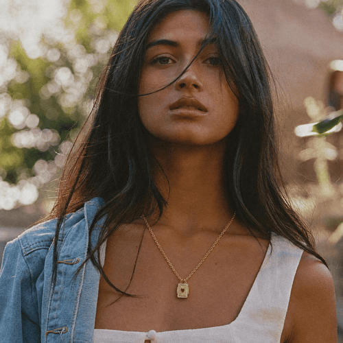 Love Letter Necklace — worn