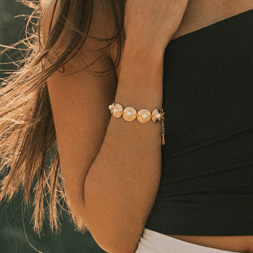 Medallion Bracelet — worn