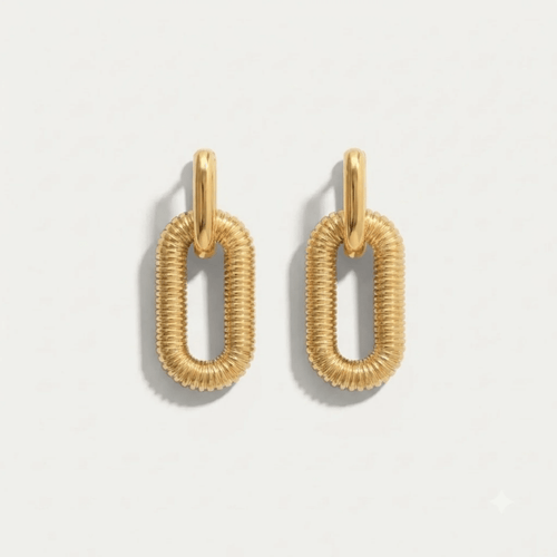 Link Drop Earrings — detail