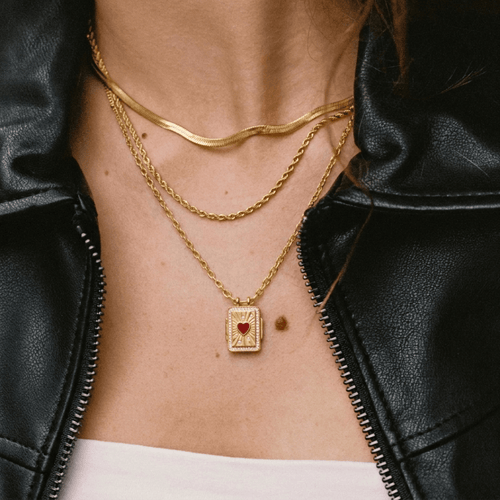 Love Letter Necklace — worn