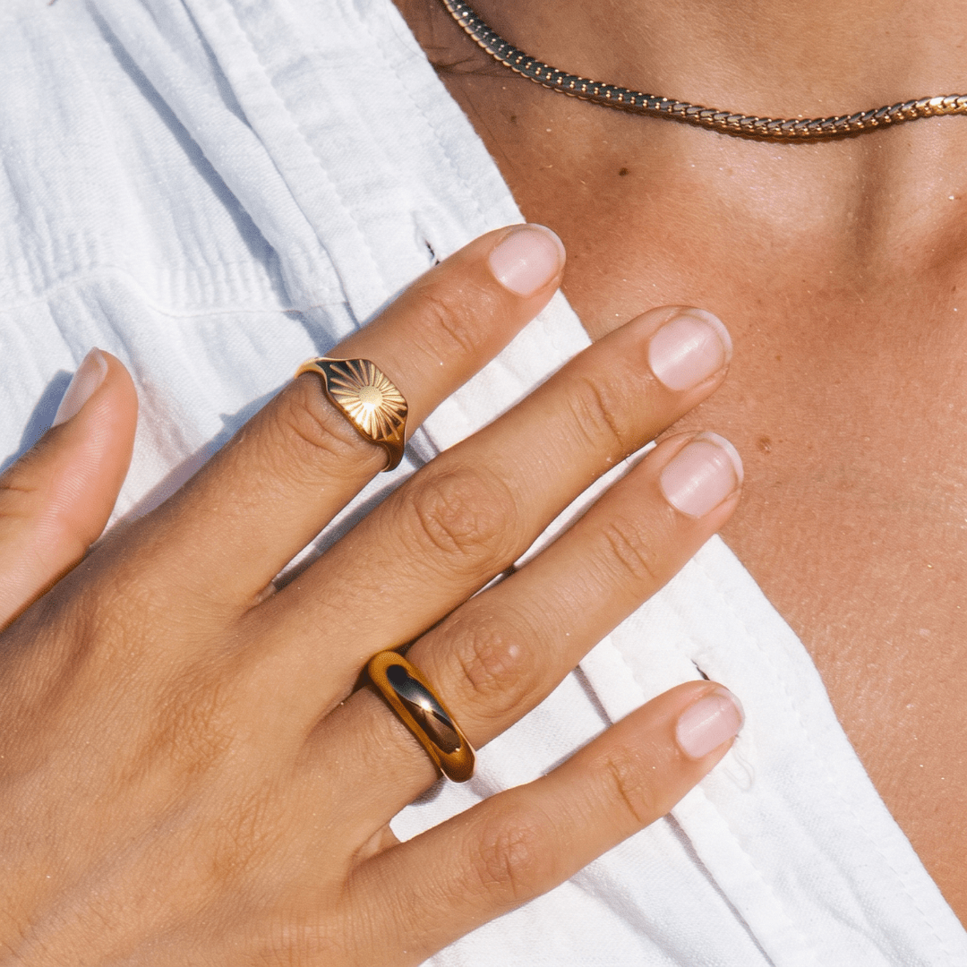 Sunray Ring — worn