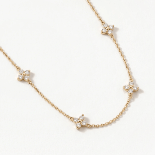 Flower Station Necklace — detail