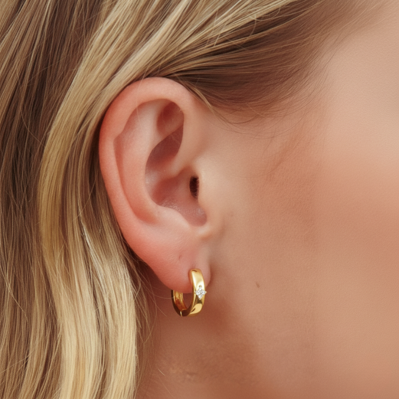 Grace Hoops — worn
