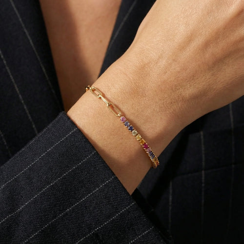 Angie Bracelet in Multicolor — worn