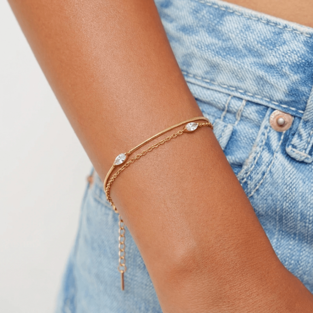 Sparkle Bracelet Set — worn