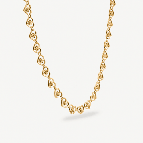 Heart Chain Choker — detail