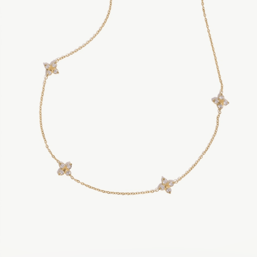 Flower Station Necklace — detail