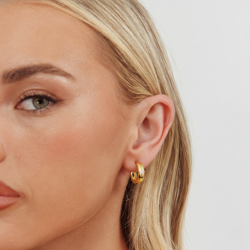 Grace Hoops — worn