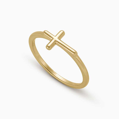Sideways Cross Ring — detail