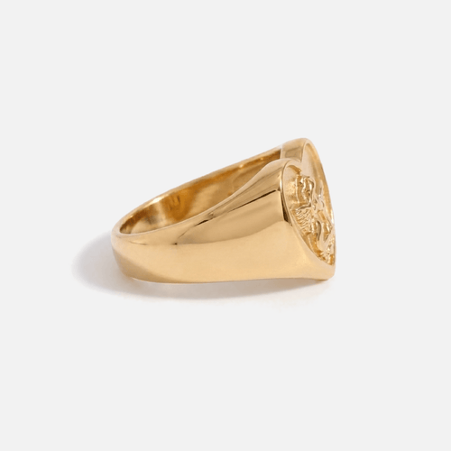Cherub Signet Ring — detail